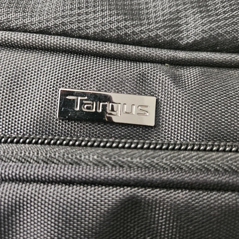 Targus Black Laptop Bag with Red Accents